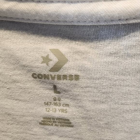 Converse Chuck Taylor All Star Tee New White T-Shirt Short Sleeve Boys Size L - Picture 5 of 6